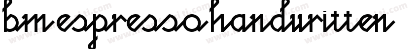 BM Espresso Handwritten字体转换